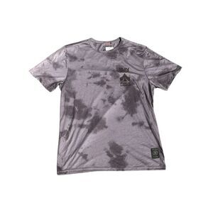 Roark Men’s Run Amok Mathis Pocket Short Sleeve Active Tee Grey Tie Dye Size M